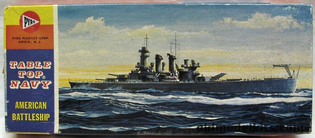 Pyro 1/1200 USS North Carolina Battleship - Table Top Navy, C385-50 plastic model kit